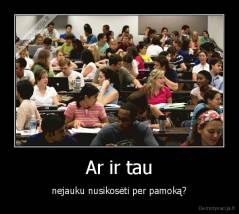 Ar ir tau - nejauku nusikosėti per pamoką?