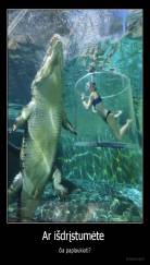 Ar išdrįstumėte  - čia paplaukioti?