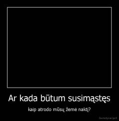 Ar kada būtum susimąstęs - kaip atrodo mūsų žemė naktį?