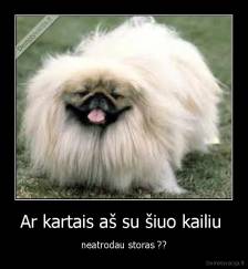 Ar kartais aš su šiuo kailiu  - neatrodau storas ??