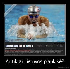 Ar tikrai Lietuvos plaukikė? - 