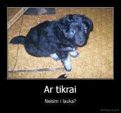 Ar tikrai - Neisim i lauka?