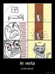 Ar verta - turėti katiną?