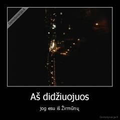 Aš didžiuojuos - jog esu iš Žirmūnų