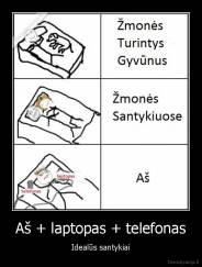 Aš + laptopas + telefonas - Idealūs santykiai