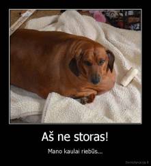 Aš ne storas! - Mano kaulai riebūs...