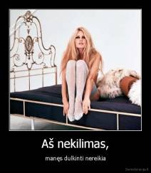 Aš nekilimas, - manęs dulkinti nereikia