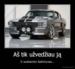 Aš tik užvedžiau ją - Ir suskambo žadintuvas...