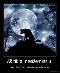 Aš tikrai nesižeminsiu  - Vien tam, kad patikčiau aplinkiniams