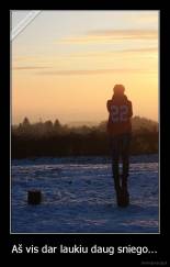 Aš vis dar laukiu daug sniego... - 