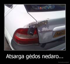 Atsarga gėdos nedaro... - 
