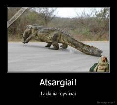 Atsargiai! - Laukiniai gyvūnai