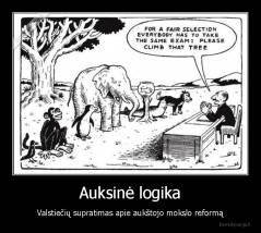 Auksinė logika - Valstiečių supratimas apie aukštojo mokslo reformą