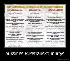 Auksinės R.Petrausko mintys - 