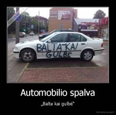 Automobilio spalva - „Balta kai gulbė“