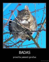 BADAS - priverčia pakeisti įpročius
