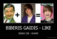 BIBERIS GAIDIS - LIKE - BINAS ZJB - SHARE