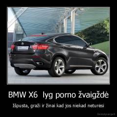 BMW X6  lyg porno žvaigždė - Išpusta, graži ir žinai kad jos niekad neturėsi
