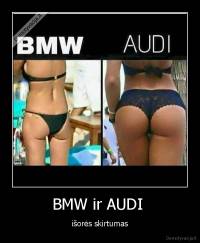BMW ir AUDI  - išorės skirtumas