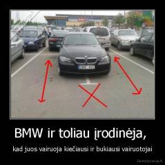 BMW ir toliau įrodinėja,  - kad juos vairuoja kiečiausi ir bukiausi vairuotojai