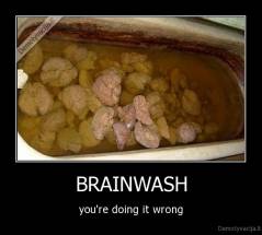 BRAINWASH - you're doing it wrong