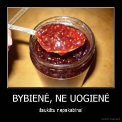 BYBIENĖ, NE UOGIENĖ - šaukštu nepakabinsi