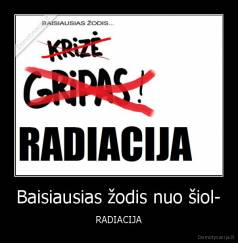 Baisiausias žodis nuo šiol- - RADIACIJA