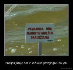 Baltijos jūroje dar ir kažkokia pavojinga Ona yra. - 