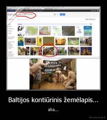 Baltijos kontiūrinis žemėlapis... - aha...