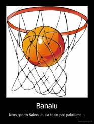 Banalu - kitos sporto šakos laukia tokio pat palaikimo...