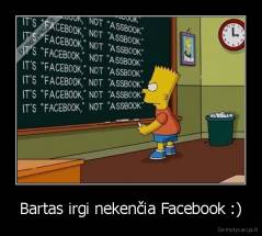 Bartas irgi nekenčia Facebook :) - 