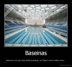 Baseinas - Baseinas Lietuvoje Labai didelė prabanga, net Žalgirio arena mažiau verta...