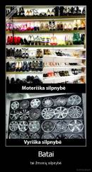 Batai - tai žmonių silpnybė