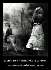 Be vilties nėra ir laimės. Viltis tai ugnelė su  - kuria neįmanomi dalykai tampa įmanomi.