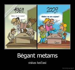 Bėgant metams - viskas keičiasi