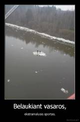 Belaukiant vasaros, - ekstramalusis sportas.