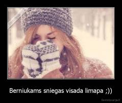 Berniukams sniegas visada limapa ;)) - 