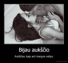 Bijau aukščio - Aukščiau kaip ant mergos nelipu