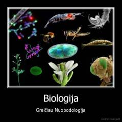 Biologija - Greičiau Nuobodologija