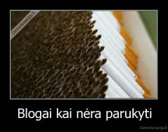 Blogai kai nėra parukyti - 