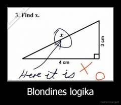 Blondines logika - 