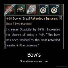 Bow's - Sometimes comes true