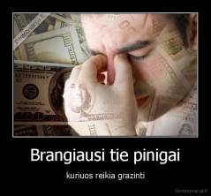 Brangiausi tie pinigai - kuriuos reikia grazinti