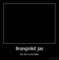 Branginkit jas - kol dar turite šalia