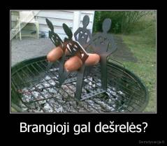 Brangioji gal dešrelės? - 