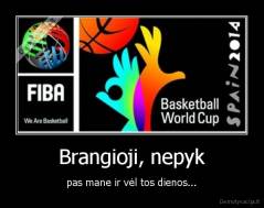 Brangioji, nepyk - pas mane ir vėl tos dienos...