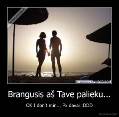 Brangusis aš Tave palieku... - OK I don't min... Px davai :DDD