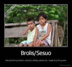Brolis/Sesuo - Vieną akimirką norėtum, kad jo(s) nebūtų, tačiau kitą - negali be jo(s) gyventi