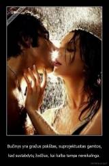 Bučinys yra gražus pokštas, suprojektuotas gamtos, - kad sustabdytų žodžius, kai kalba tampa nereikalinga.