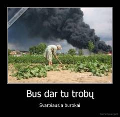 Bus dar tu trobų - Svarbiausia burokai